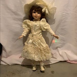 Elegant porcelain doll